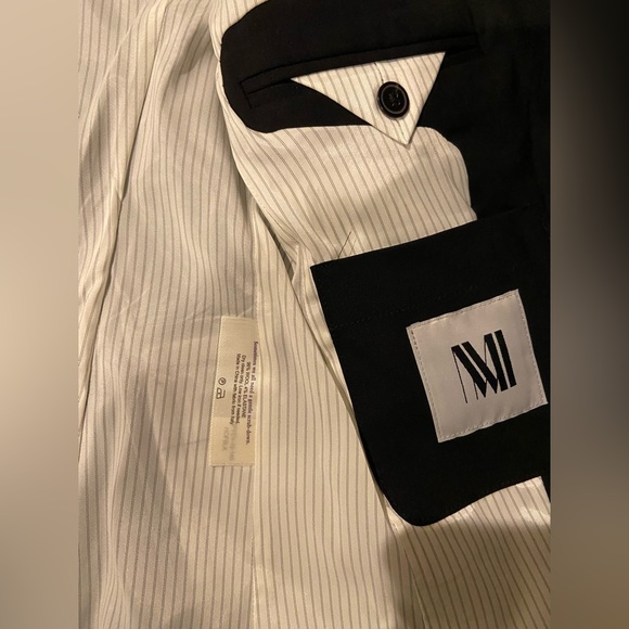 MM Lafleur Hoffman Black Blazer in Tropical Wool Size 0P - Picture 7 of 12